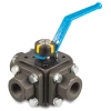 Steel Pekos 3-way ball valve | KP-2591